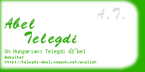 abel telegdi business card